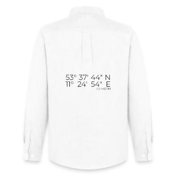 coordinates Schwerin - Men's Oxford Shirt by Stanley/Stella - white - Back - AI Model Male 185 dark (185cm)