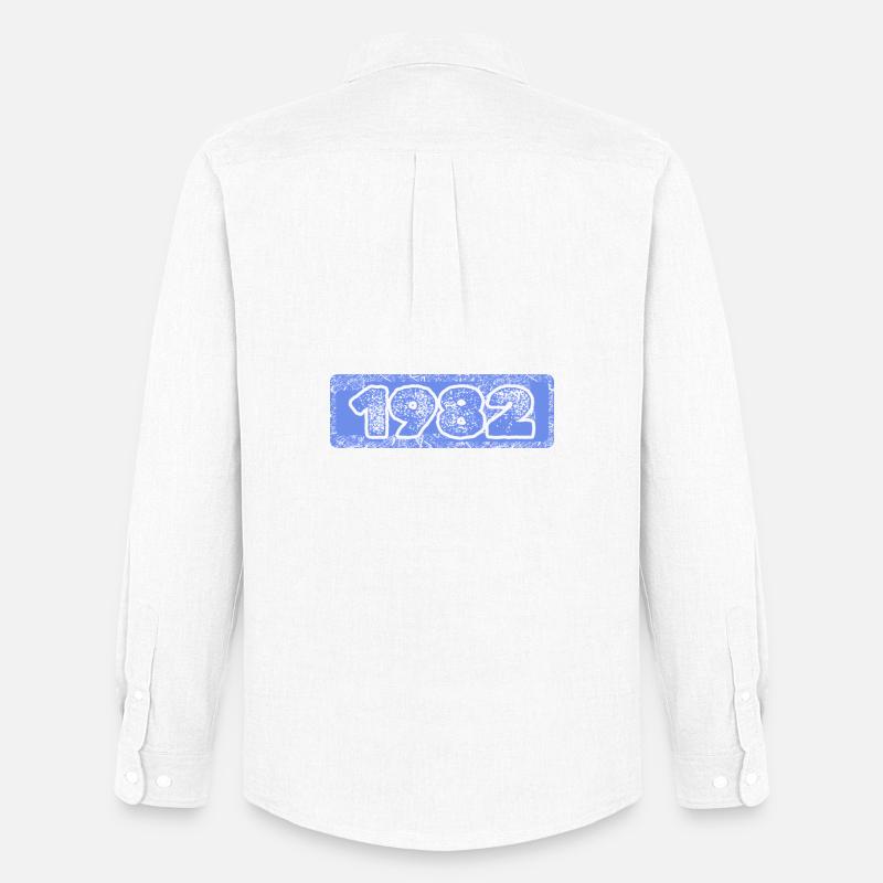 1982 - Männer Oxford Hemd von Stanley/Stella - Weiß