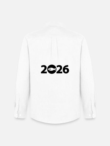 Fischer, Fisch, Fischereiverein 2026 - Männer Oxford Hemd von Stanley/Stella - Weiß