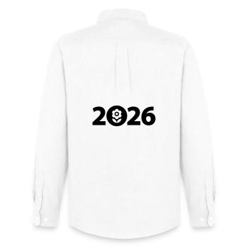 Gardener 2026, Garden 2026, Florist 2026 - Men's Oxford Shirt by Stanley/Stella - white - Back - AI Model Male 185 dark (185cm)