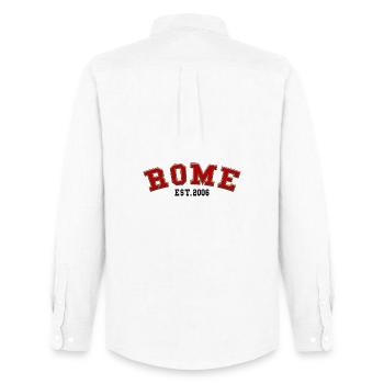 Rome Est. 2006 - Men's Oxford Shirt by Stanley/Stella - white - Back - AI Model Male 185 dark (185cm)