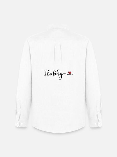 Hubby - Men's Oxford Shirt by Stanley/Stella - white