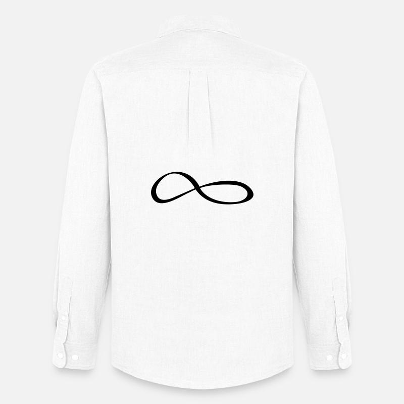 Unendlichkeitszeichen Symbol - Männer Oxford Hemd von Stanley/Stella - Weiß