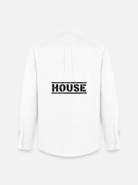 House - Männer Oxford Hemd von Stanley/Stella - Weiß
