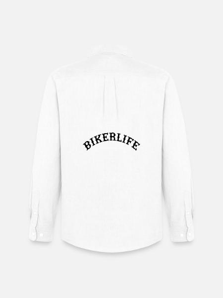 BikerLife - Chemise Oxford homme Stanley/Stella - blanc