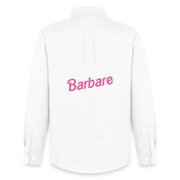 BARBAROUS! - Men's Oxford Shirt by Stanley/Stella - white - Back - AI Model Male 185 dark (185cm)