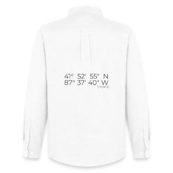 Coordinates Chicago - Men's Oxford Shirt by Stanley/Stella - white - Back - AI Model Male 185 dark (185cm)
