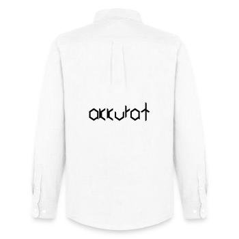 exact - Men's Oxford Shirt by Stanley/Stella - white - Back - AI Model Male 185 dark (185cm)