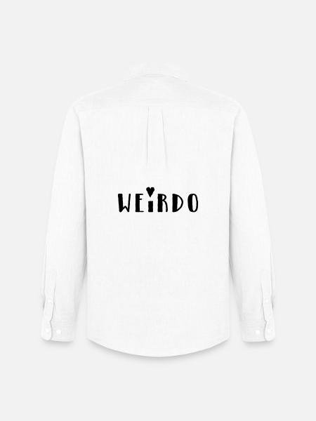Weirdo - Männer Oxford Hemd von Stanley/Stella - Weiß