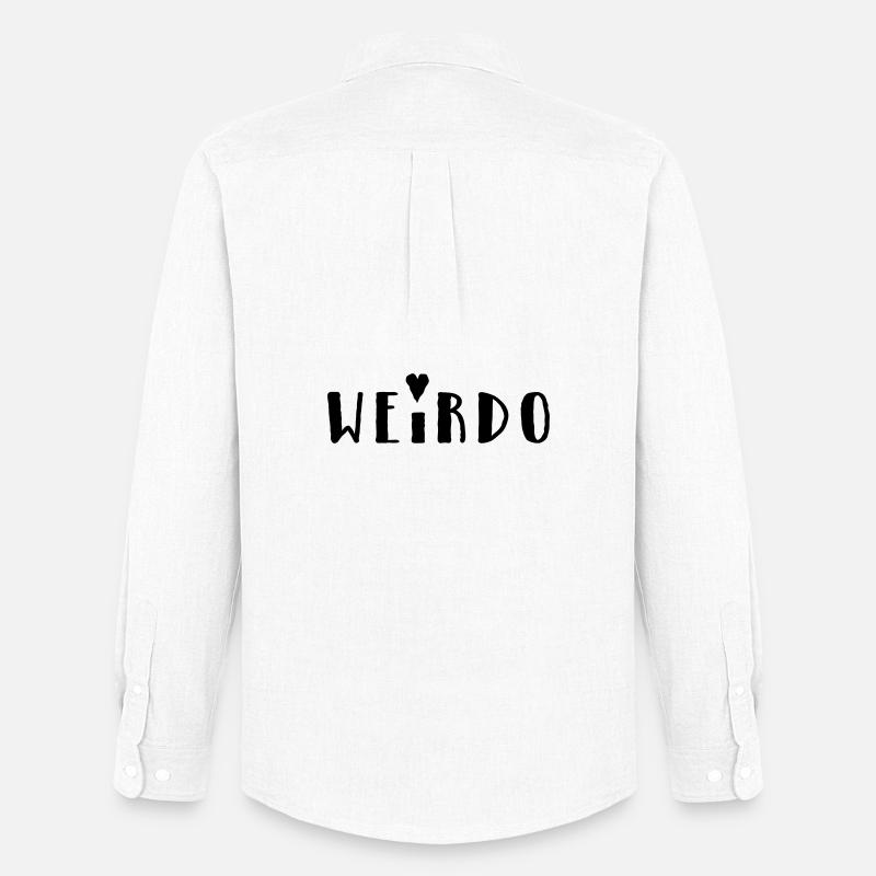Weirdo - Männer Oxford Hemd von Stanley/Stella - Weiß