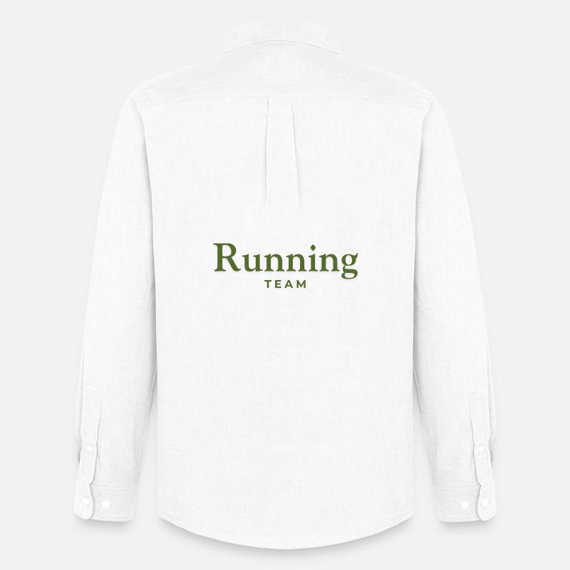 Running Team - Männer Oxford Hemd von Stanley/Stella - Weiß