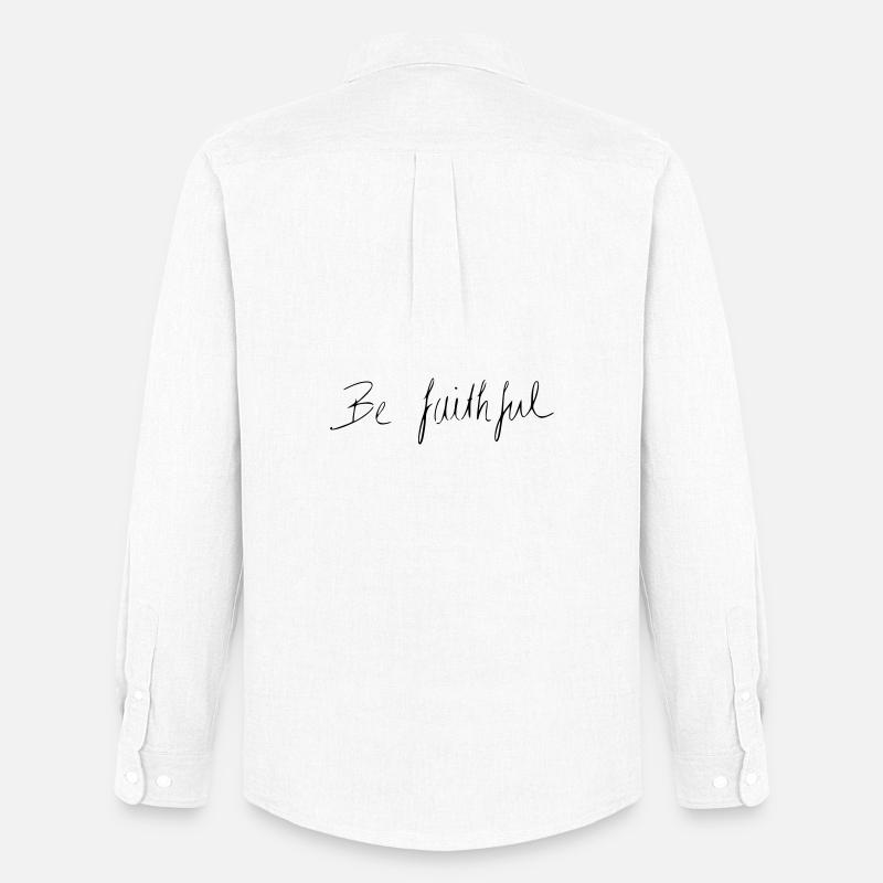 be faithful - Männer Oxford Hemd von Stanley/Stella - Weiß