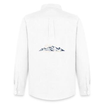 La foi peut déplacer des montagnes - Chemise Oxford homme Stanley/Stella - blanc - Dos - AI Model Male 185 dark (185cm)