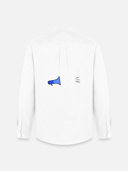 Megafon Text Template - Men's Oxford Shirt by Stanley/Stella - white