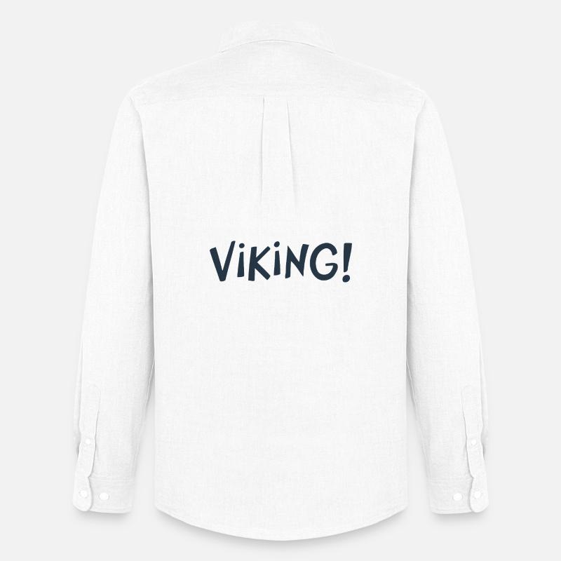 Viking Cree Grober Tippfehler - Männer Oxford Hemd von Stanley/Stella - Weiß