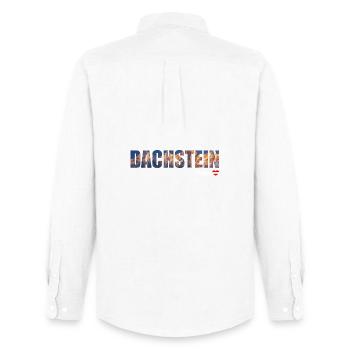Dachstein Ramsau Österreich Schriftzug - Männer Oxford Hemd von Stanley/Stella - Weiß - Hinten - AI Model Male 185 dark (185cm)