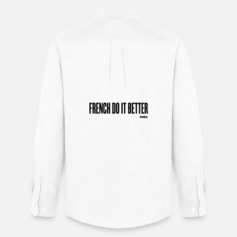 french do it better - Männer Oxford Hemd von Stanley/Stella - Weiß
