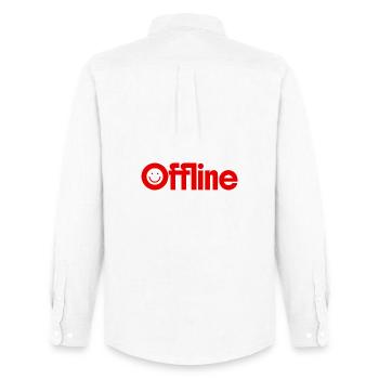 hors-ligne - Chemise Oxford homme Stanley/Stella - blanc - Dos - AI Model Male 185 dark (185cm)