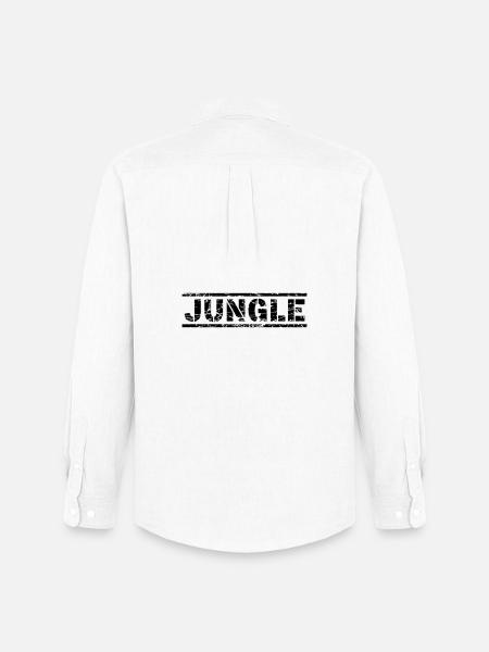 Jungle - Männer Oxford Hemd von Stanley/Stella - Weiß