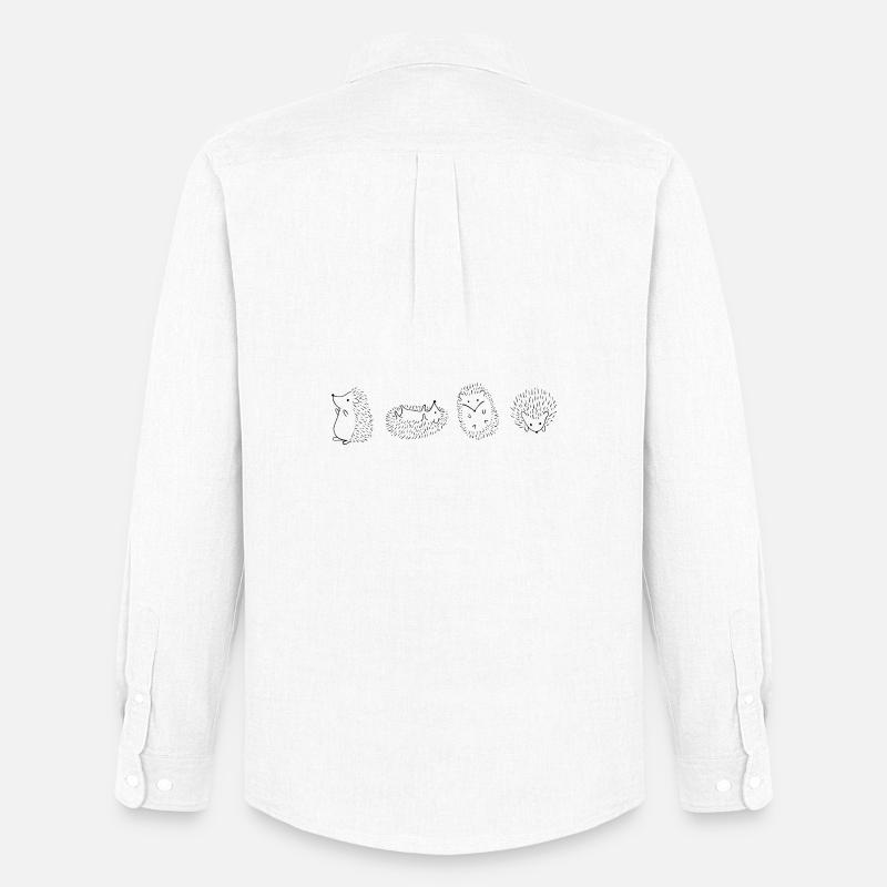 Igel Igel Igel Igel - Männer Oxford Hemd von Stanley/Stella - Weiß