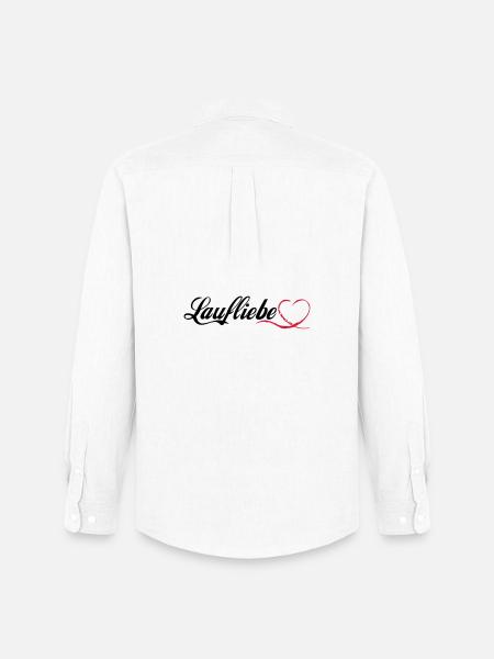 Laufliebe - Männer Oxford Hemd von Stanley/Stella - Weiß