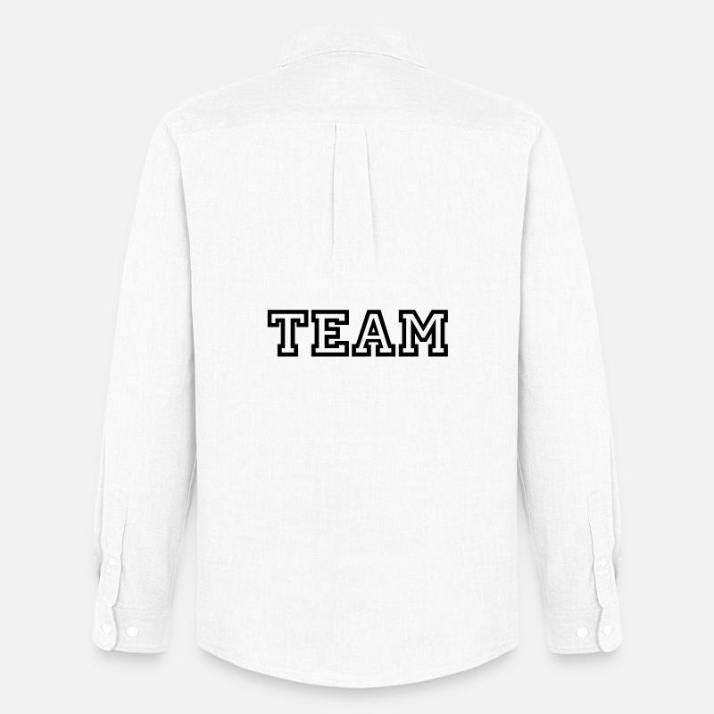 Team - Männer Oxford Hemd von Stanley/Stella - Weiß