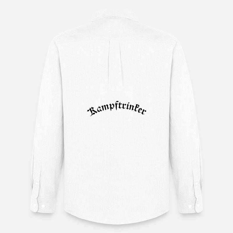 Kampftrinker - Männer Oxford Hemd von Stanley/Stella - Weiß