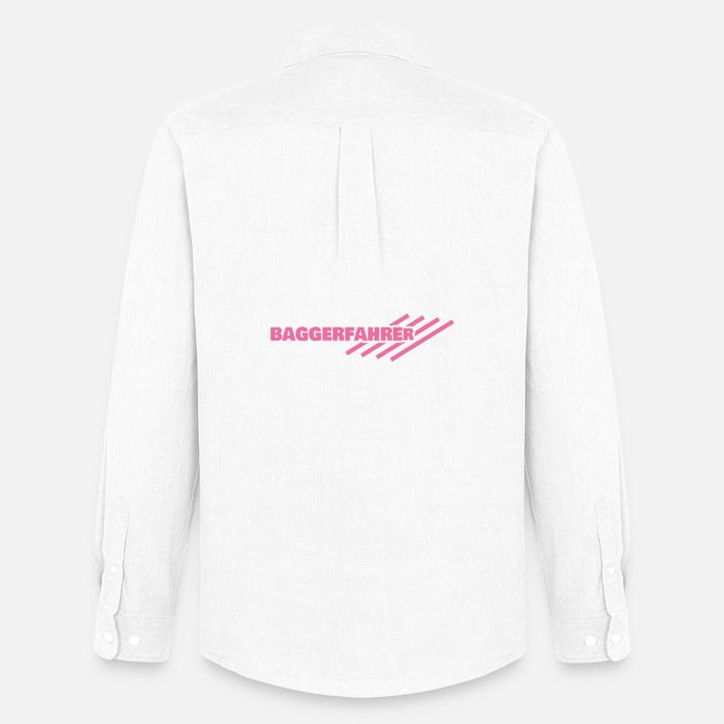 Beruf Baggerfahrer - Männer Oxford Hemd von Stanley/Stella - Weiß