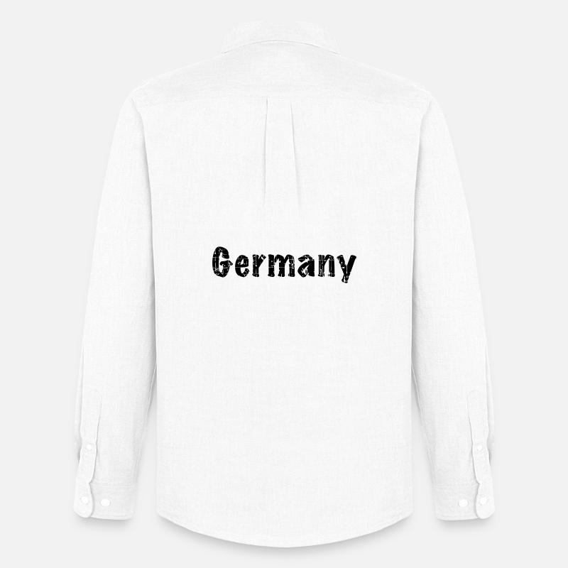 Germany - Männer Oxford Hemd von Stanley/Stella - Weiß