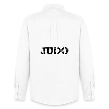Judo - Chemise Oxford homme Stanley/Stella - blanc - Dos - AI Model Male 185 dark (185cm)