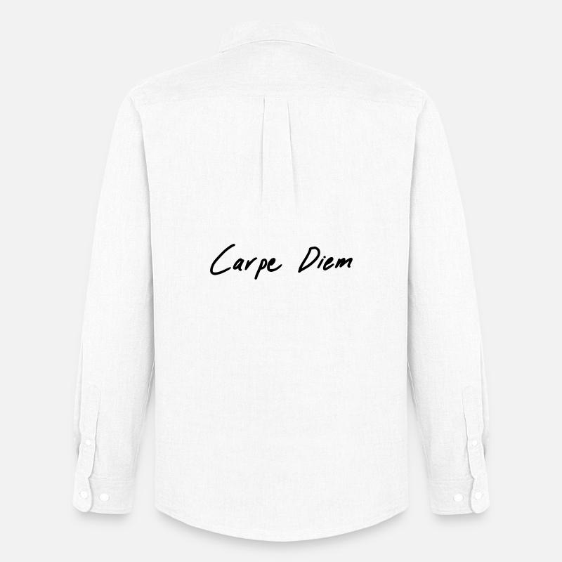 carpe diem - Männer Oxford Hemd von Stanley/Stella - Weiß