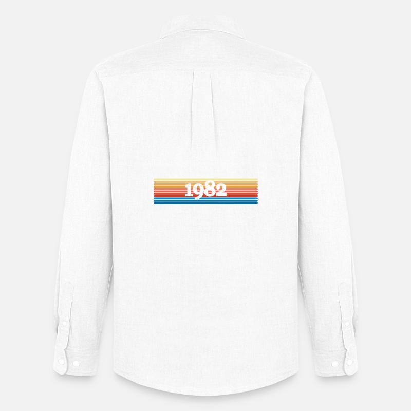 1982 - Männer Oxford Hemd von Stanley/Stella - Weiß