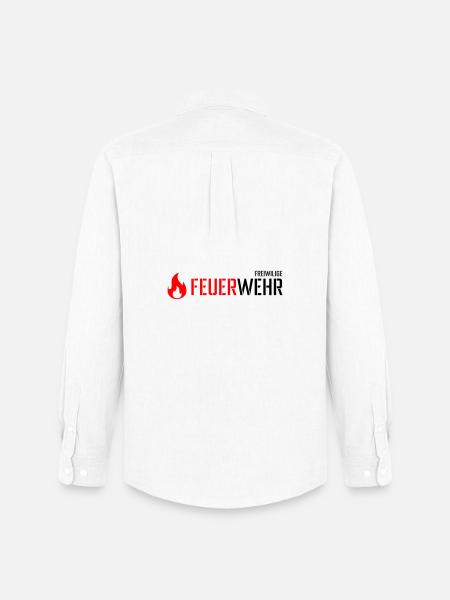 Feuerwehr - Männer Oxford Hemd von Stanley/Stella - Weiß
