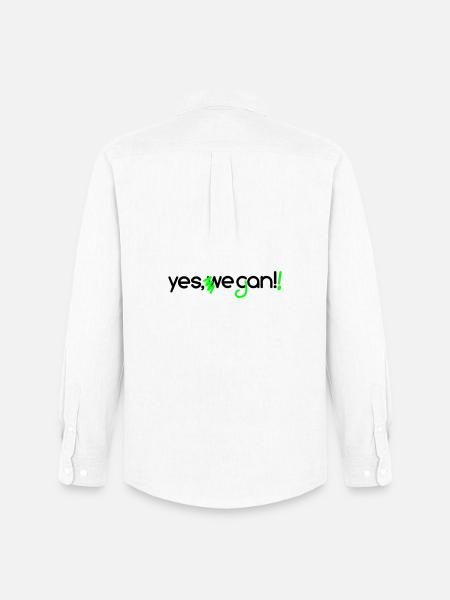yes_vegan - Men's Oxford Shirt by Stanley/Stella - white