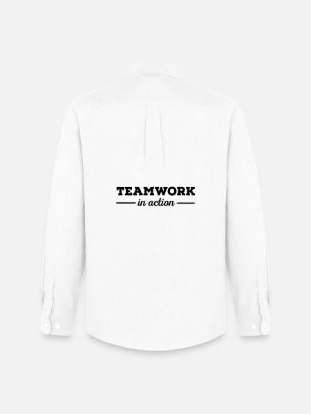 6061912 121161696 Teamwork - Männer Oxford Hemd von Stanley/Stella - Weiß