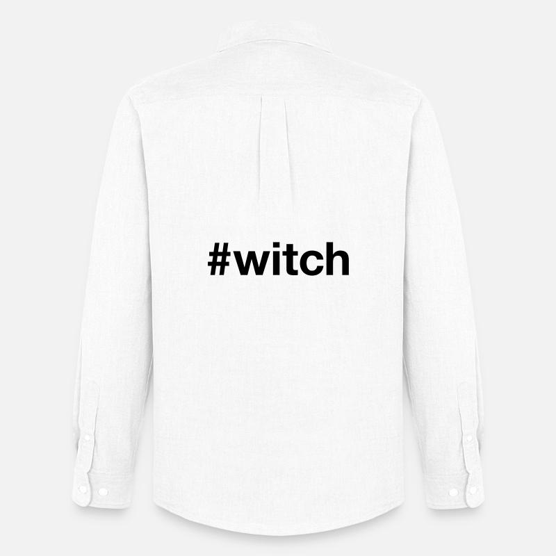 WITCH Spooky Hexe Halloween - Männer Oxford Hemd von Stanley/Stella - Weiß