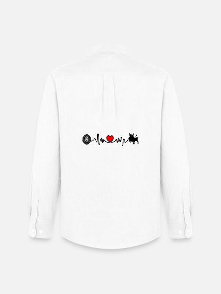 Heart rate cardio Leo Taurus - Men's Oxford Shirt by Stanley/Stella - white