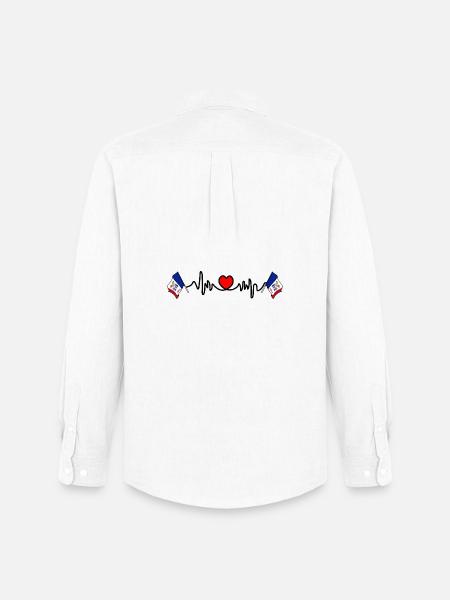 Heart rate cardio for Iowa - Men's Oxford Shirt by Stanley/Stella - white