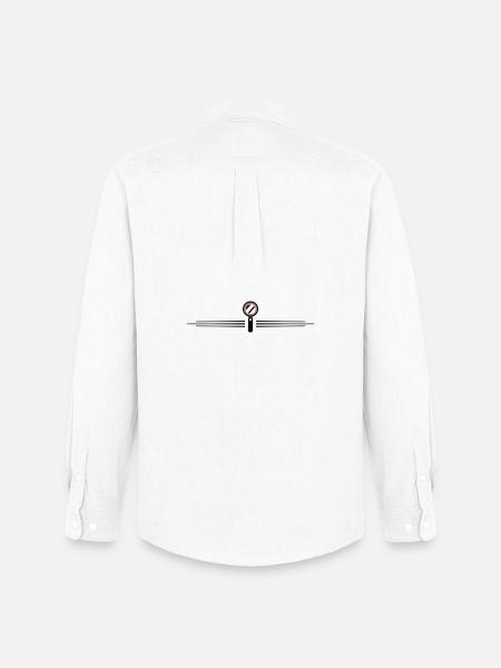 Magnifying glass icon line - Men's Oxford Shirt by Stanley/Stella - white