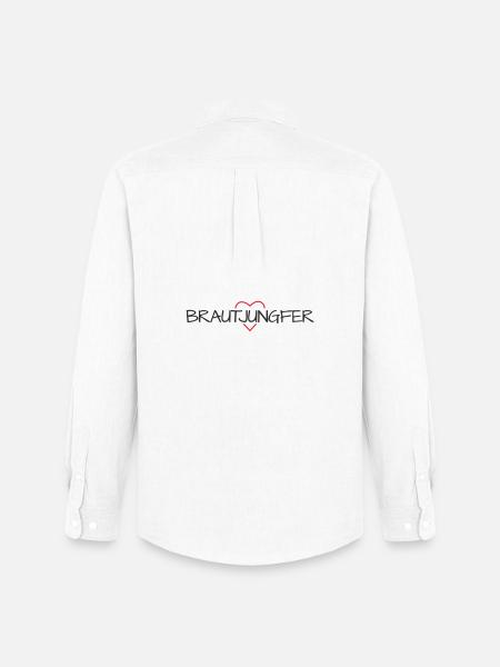 Bridesmaid Heart Bachelorette Party - Men's Oxford Shirt by Stanley/Stella - white