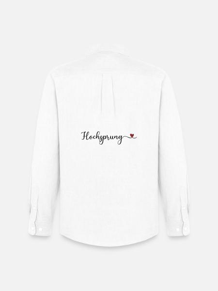 Hochsprung - Männer Oxford Hemd von Stanley/Stella - Weiß