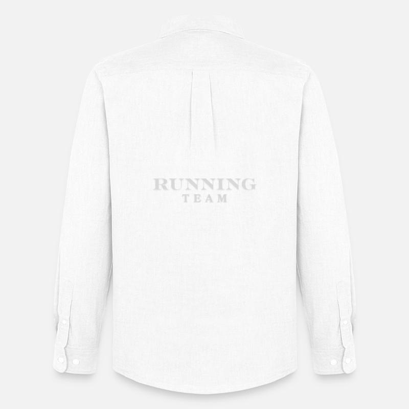 Running Team - Männer Oxford Hemd von Stanley/Stella - Weiß