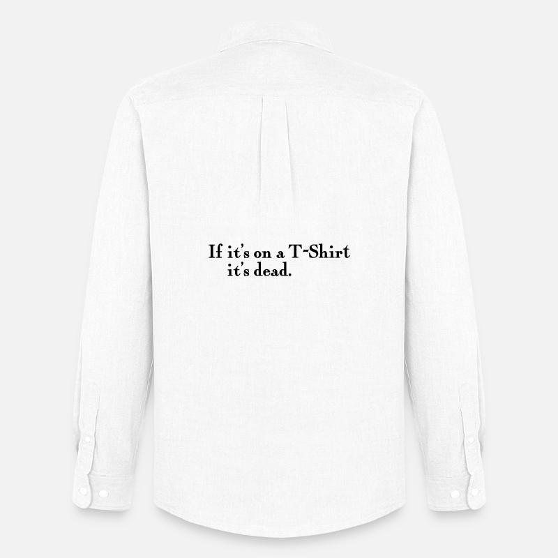 on a T-Shirt - Männer Oxford Hemd von Stanley/Stella - Weiß