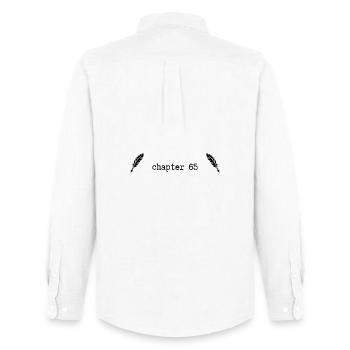 chapter 65 Birthday - Men's Oxford Shirt by Stanley/Stella - white - Back - AI Model Male 185 dark (185cm)