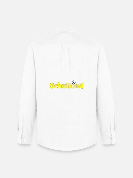 Schulkind Fußballheld Gelb Schwarz - Männer Oxford Hemd von Stanley/Stella - Weiß