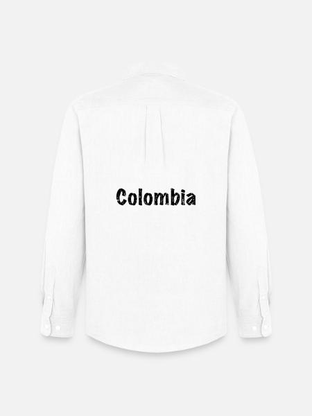 Colombia - Männer Oxford Hemd von Stanley/Stella - Weiß