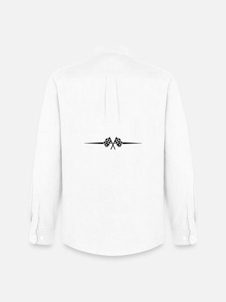 Racing Flag Race Icon - Men's Oxford Shirt by Stanley/Stella - white