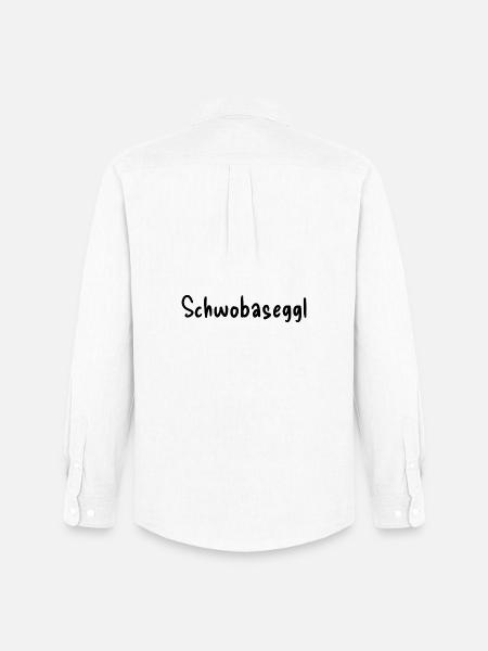 Schwobaseggl - Männer Oxford Hemd von Stanley/Stella - Weiß