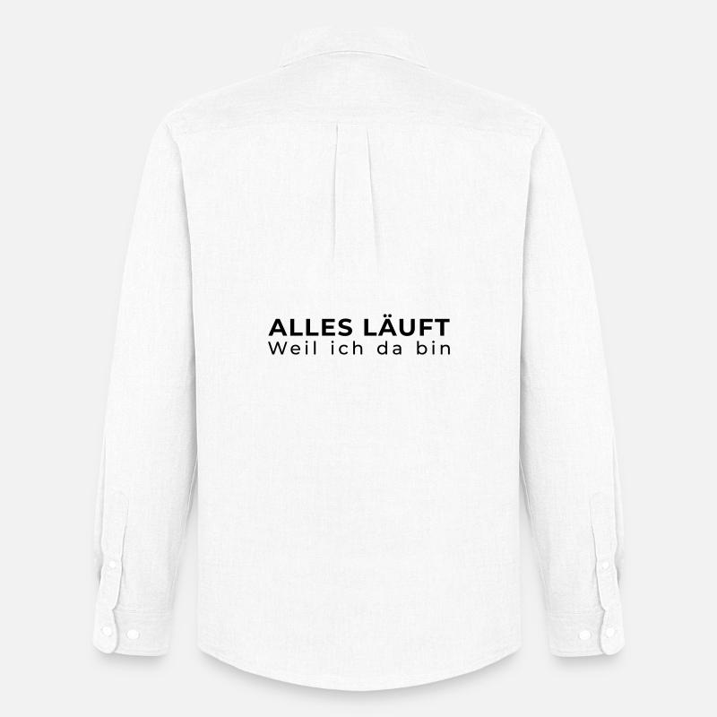 Alles läuft – IT Administrator - Männer Oxford Hemd von Stanley/Stella - Weiß