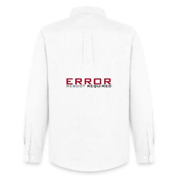 Erreur : Redémarrage nécessaire - Chemise Oxford homme Stanley/Stella - blanc - Dos - AI Model Male 185 dark (185cm)